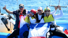 JO-2024/Voile: deux médailles d’or pour le kite-foil français au test-event