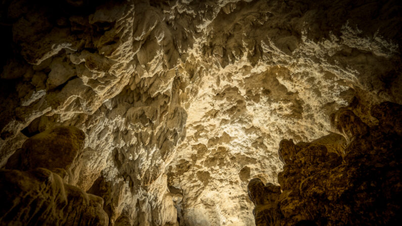 Grotte de Liang Bua ou grotte des hobbits sur l'île de Flores en Indonésie avec l'homo floresiensis