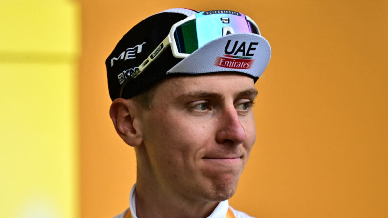 Le double vainqueur du Tour de France, Tadej Pogacar. (Photo by MARCO BERTORELLO/AFP via Getty Images)