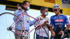 Tour de France: «C’est difficile» s’émeut Van der Poel en mémoire à «Poupou»