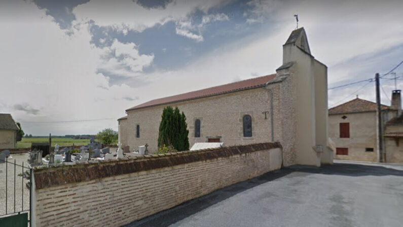 L'église de Sénestis, près de Marmande (Lot-et-Garonne). (Capture d'écran Google Maps.)