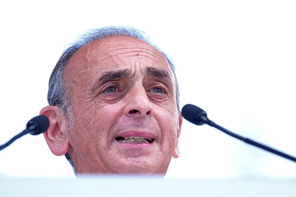 Le leader du parti "Reconquete", Eric Zemmour, à Pierrefitte-sur-Sauldre, le 24 juin 2023.  (GUILLAUME SOUVANT/AFP via Getty Images)