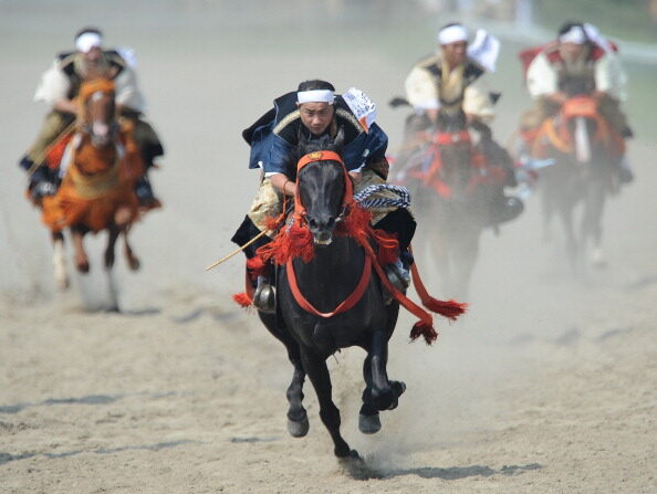 Le festival Soma Nomaoi célèbre chaque année les samouraïs fin juillet. (Photo TORU YAMANAKA/AFP/GettyImages)