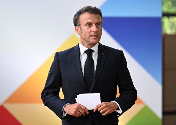 Le président Emmanuel Macron. (Photo EMMANUEL DUNAND/AFP via Getty Images)