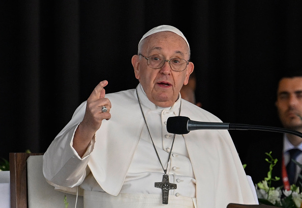 Le pape François appelle régulièrement à la paix en Ukraine. (Photo Horacio Villalobos/Getty Images)