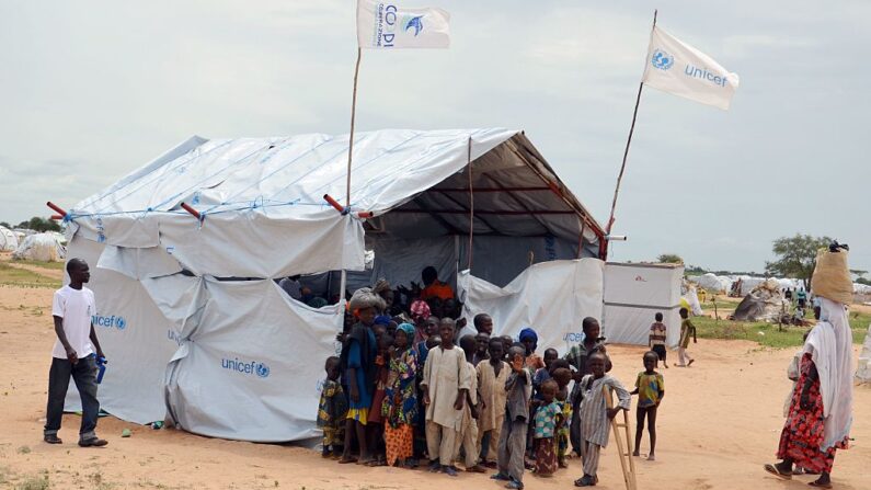 L'Unicef estimait « à 1,5 million le nombre d’enfants de moins de 5 ans souffrant de malnutrition, dont au moins 430.000 souffrant de la forme la plus mortelle de malnutrition ». (Photo BOUREIMA HAMA/AFP via Getty Images)