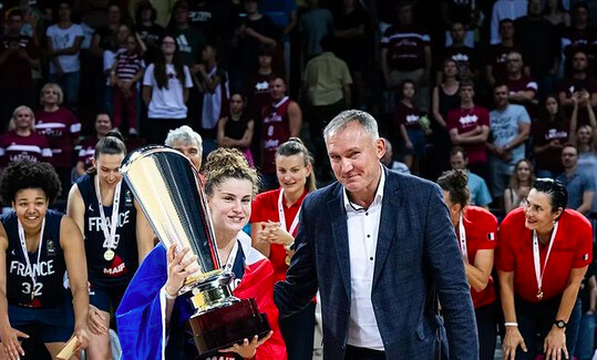 L'équipe de France féminine de basket U20 victorieuse, le 6 août 2023. (Image: DR/Instagram)