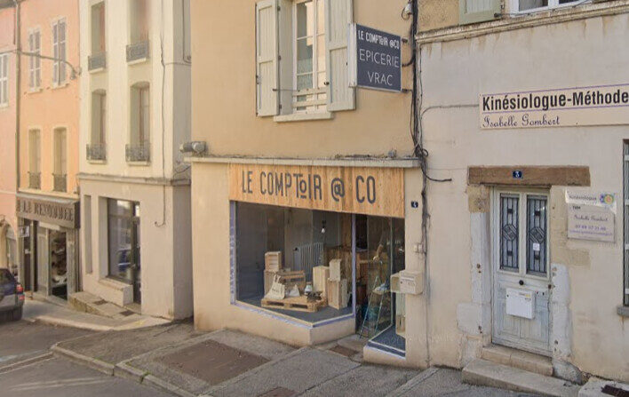 Les habitants de la Côte-Saint-André (Isère) créent un collectif pour sauver leur épicerie Le comptoir de Co. (Capture d'écran Google Maps.)