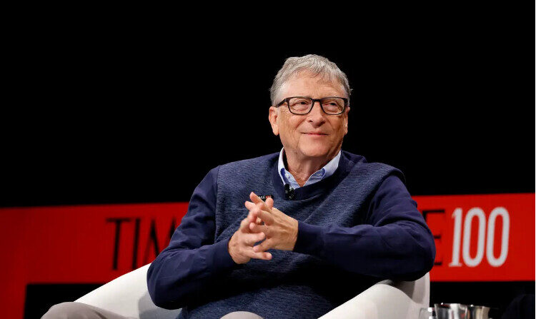Bill Gates prend la parole lors du sommet TIME100 à Lincoln Center à New York, le 7 juin 2022. (Jemal Countess/Getty Images pour TIME)
