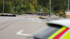 Suède: une autoroute s’écroule sur une centaine de mètres, faisant trois blessés