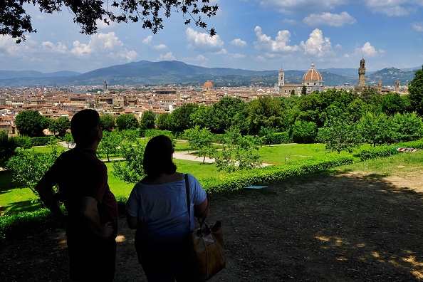 Une vue panoramique de Florence, en Italie. (Photo ANDREAS SOLARO/AFP via Getty Images)