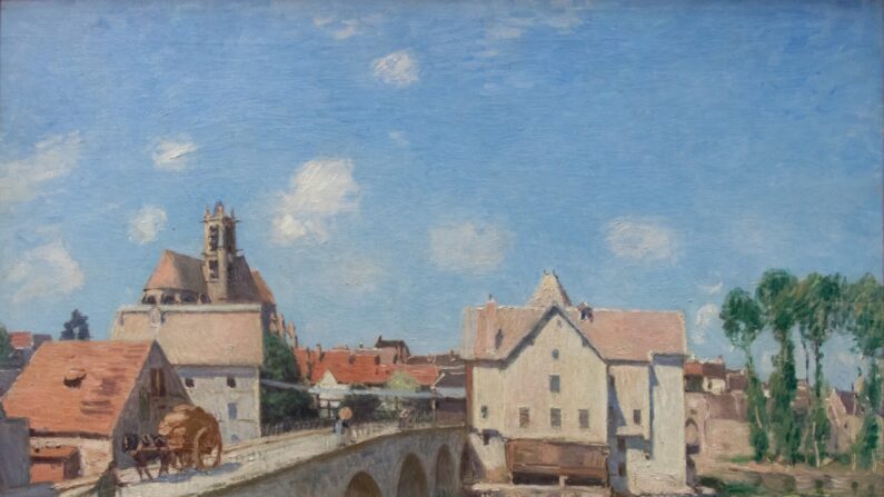 "Le pont de Moret", Alfred Sisley, 1893.