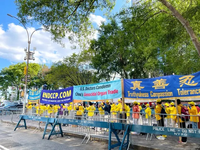 Les pratiquants du Falun Gong défendent les droits de l'homme devant l'Assemblée générale des Nations unies