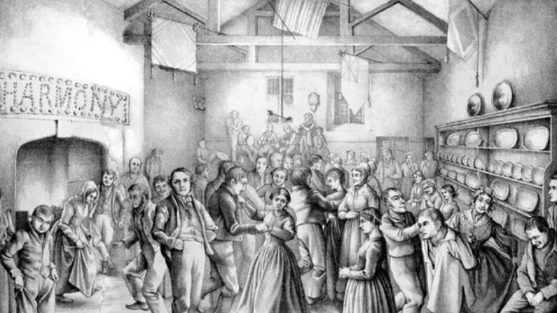 Les danses et les concerts étaient généralement la seule occasion pour les patients de se réunir en grand groupe. (K. Drake/Wellcome Collection)