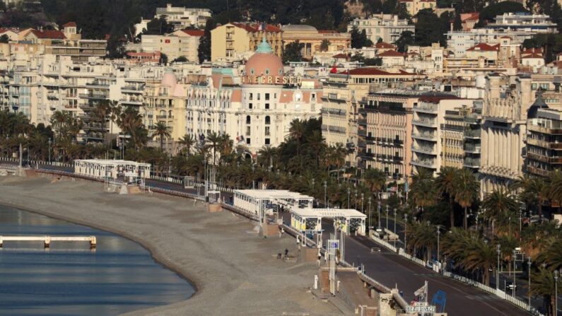 Vue de la Promenade des Anglais, Nice. (Crédit photo VALERY HACHE/AFP via Getty Images)