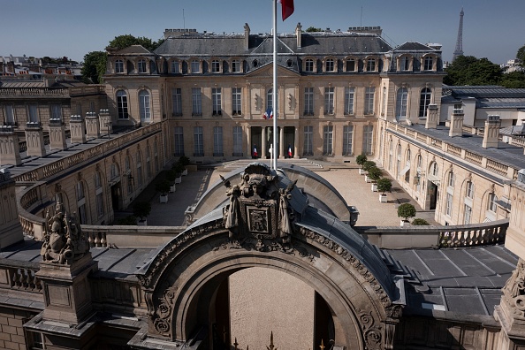 La façade nord du palais de l'Élysée.   (ERIC FEFERBERG/AFP via Getty Images)