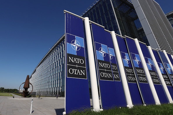 Le siège de l'OTAN à Bruxelles, en Belgique. (Photo VALERIA MONGELLI/AFP via Getty Images)