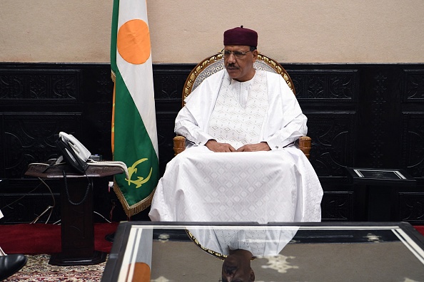 Le Président nigérien Mohamed Bazoum à Niamey le 15 juillet 2022. (Photo BERTRAND GUAY/AFP via Getty Images)