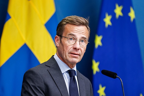 Le Premier ministre suédois, Ulf Kristersson.  (CAISA RASMUSSEN/TT News Agency/AFP via Getty Images)