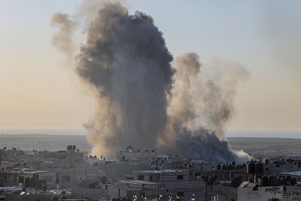 Frappe aérienne israélienne. Illustration. (Photo SAID KHATIB/AFP via Getty Images)