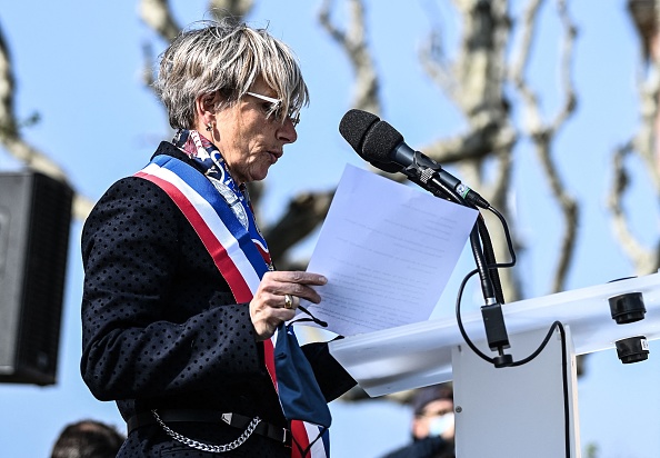 Marie-Hélène Thoraval, la maire de Romans-sur-Isère. (OLIVIER CHASSIGNOLE/AFP via Getty Images)
