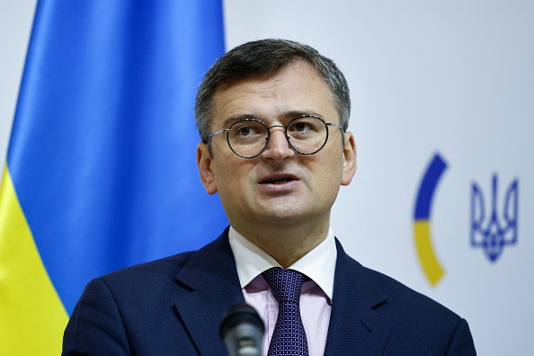 Le ministre ukrainien des Affaires étrangères Dmytro Kuleba. (Photo THOMAS PETER/POOL/AFP via Getty Images)