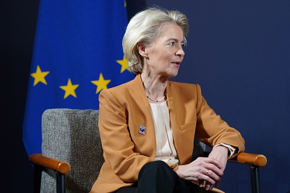 La présidente de la Commission européenne Ursula von der Leyen.(Photo JOE GIDDENS/POOL/AFP via Getty Images)