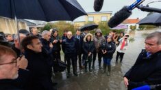 Inondations: dans le Pas-de-Calais, Emmanuel Macron promet 50 millions d’euros pour les sinistrés
