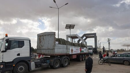 Trêve à Gaza: un convoi de 137 camions d’aide humanitaire est entré dans l’enclave