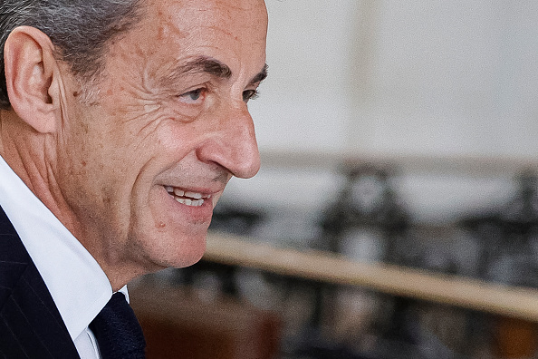 « Si je n'ai rien demandé, si je n'étais pas au courant, où est le délit intentionnel ? », s'est interrogé Nicolas Sarkozy. (Photo GEOFFROY VAN DER HASSELT/AFP via Getty Images)