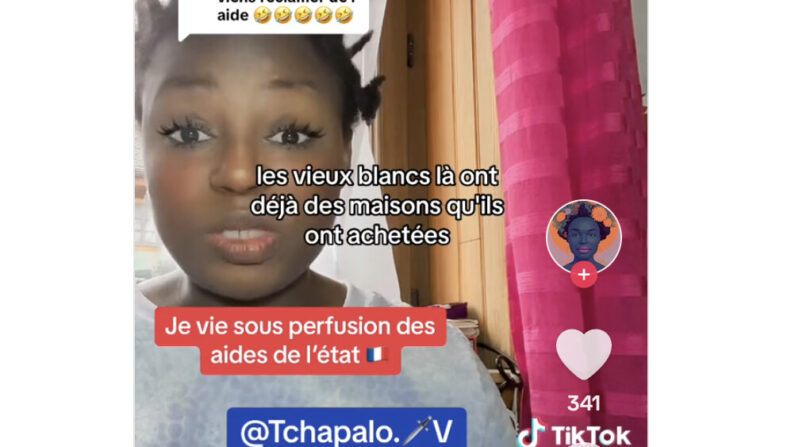 (capture vidéo Tiktok)