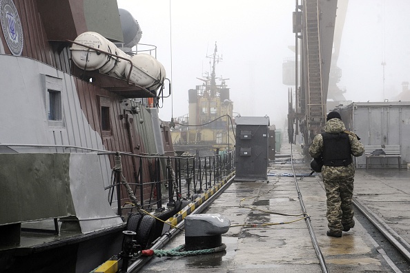 Mardi, l'armée ukrainienne a revendiqué une nouvelle réussite en affirmant avoir détruit un navire russe. (Photo d'illustration OLEKSII FILIPPOV/AFP via Getty Images)