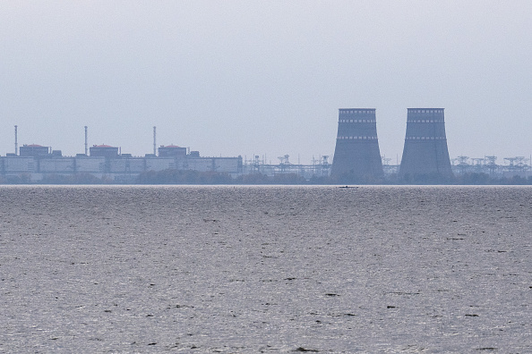 La centrale nucléaire de Zaporizhzhia est photographiée le 29 octobre 2022. (Photo Carl Court/Getty Images)