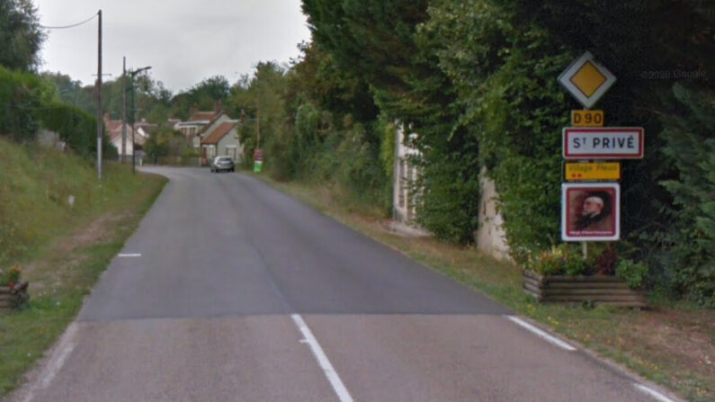 Village de Saint-Privé dans l'Yonne. (Capture d'écran Google Maps)