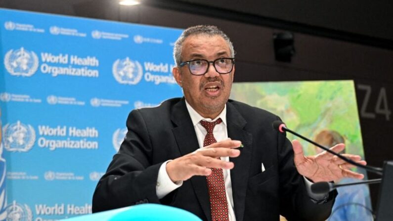 Le chef de l'OMS Tedros Adhanom Ghebreyesus lors de la réunion annuelle du Forum économique mondial l'année dernière. (Fabrice Coffrini/AFP via Getty Images)


