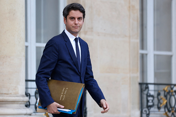 Si Gabriel Attal est nommé, il sera le plus jeune Premier ministre de la République. (Photo LUDOVIC MARIN/AFP via Getty Images)