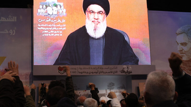 Le chef du Hezbollah Hassan Nasrallah avait affirmé que la frappe israélienne de mardi sur son fief « est grave et ne resterait pas sans réponse ». Illustration. (Photo ANWAR AMRO/AFP via Getty Images)