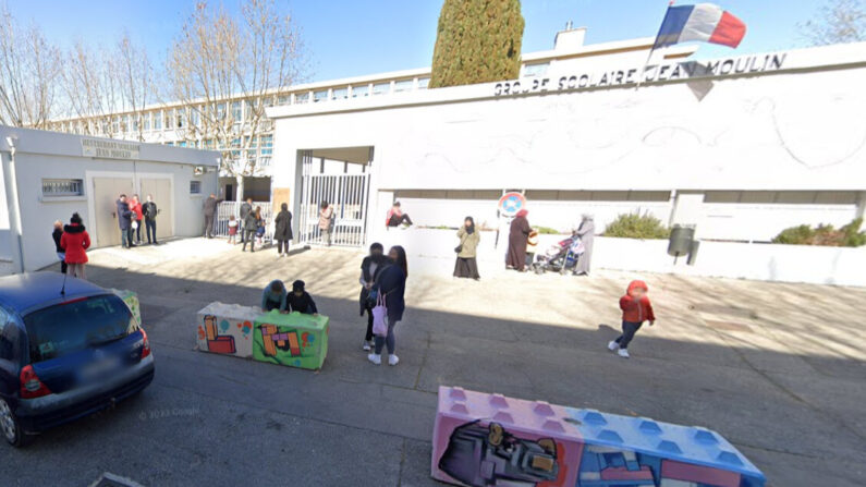 École Maternelle Jean Moulin à Marignane (Bouches-du-Rhône). (Capture d'écran Google Maps)