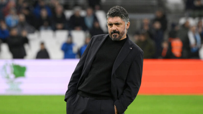 L'entraîneur italien Gennaro Gattuso va déjà quitter l'Olympique de Marseille, un club qui reste marqué par une instabilité maladive. (Photo : NICOLAS TUCAT/AFP via Getty Images)