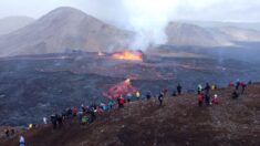 Islande: images de l’éruption volcanique qui a débuté ce matin