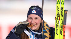 Mondiaux de biathlon: la Française Justine Braisaz-Bouchet championne du monde de la mass start