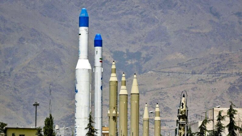 Missiles exposés à Téhéran, capitale de l'Iran, sur une photo d'archive non datée. (Atta Kenare/AFP/Getty Images)