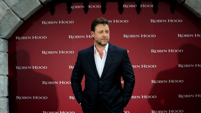 L'acteur Russell Crowe participe au photocall de "Robin des Bois" à l'hôtel Villamagna à Madrid, Espagne, le 28 avril 2010. (Carlos Alvarez/Getty Images)