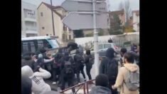 Cachan: 200 personnes cagoulées attaquent le lycée et prennent la police pour cible