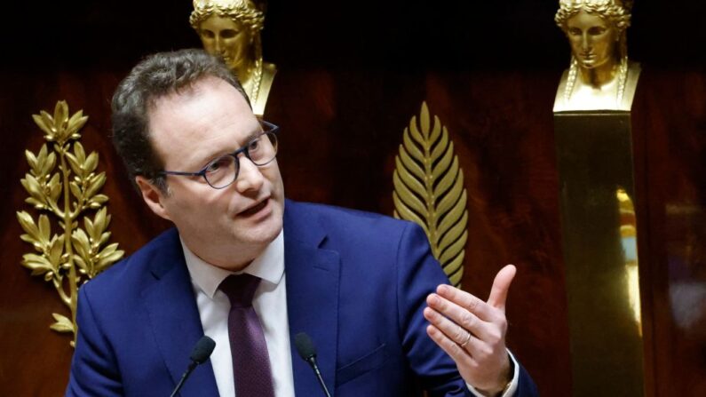 Sylvain Maillard a rappelé la position de son parti sur la question de l'immigration. (Photo: LUDOVIC MARIN/AFP via Getty Images)