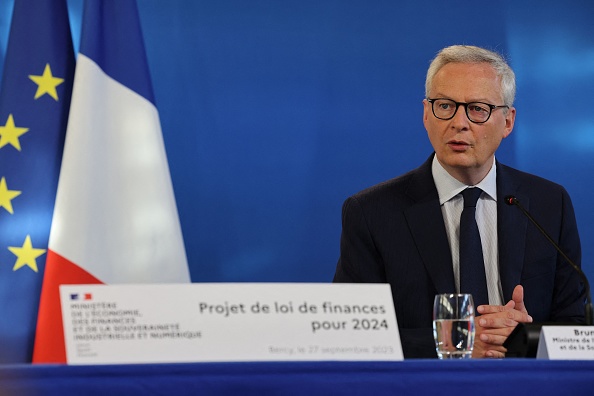 Le ministre de l'Économie Bruno Le Maire. (Photo MEHDI FEDOUACH/AFP via Getty Images)