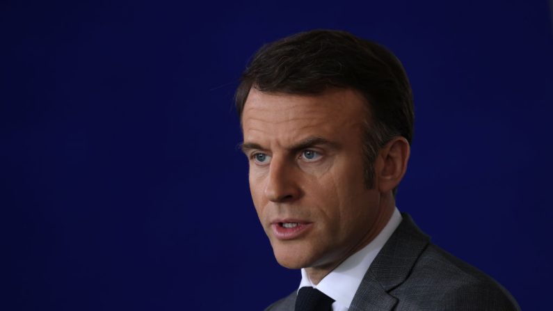 « La dépense publique n'est pas faite que la dépense d’État », a déclaré Emmanuel Macron. (Photo Sean Gallup/Getty Images)