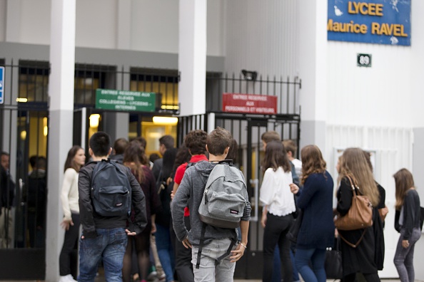 Lycée Maurice Ravel à Paris.  (KENZO TRIBOUILLARD/AFP via Getty Images)