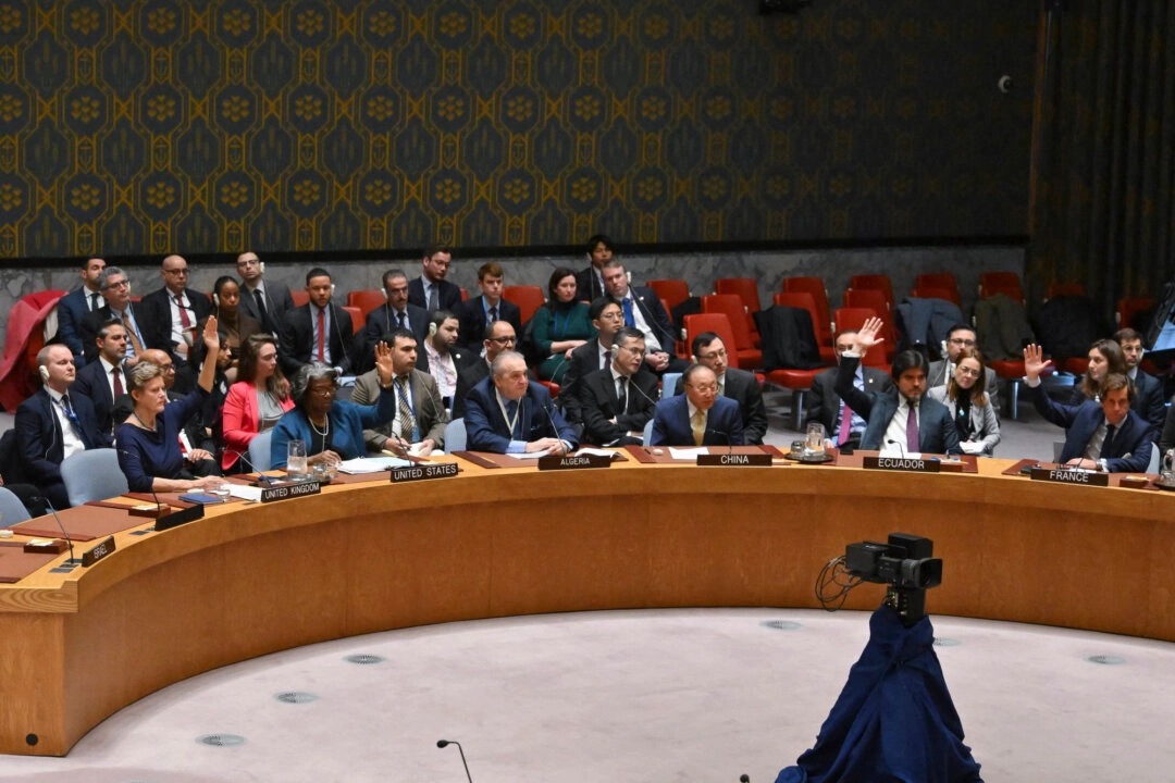 La Chine et la Russie opposent leur veto à la résolution américaine sur Gaza exprimant l' "impératif" d'un cessez-le-feu