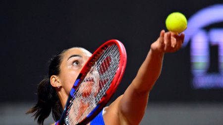 Tennis: Garcia franchit dans la douleur le premier tour à Rouen